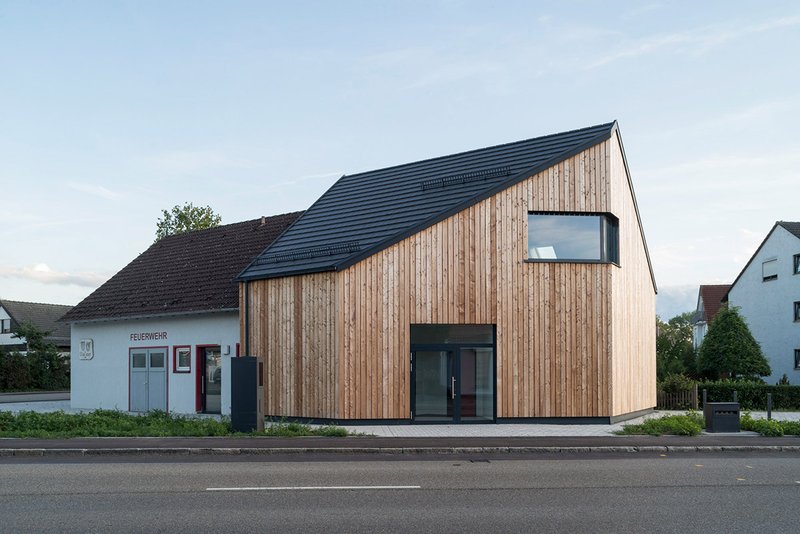 Feuerwehrhaus Roßfeld in Crailsheim, August 2020, Deutschland