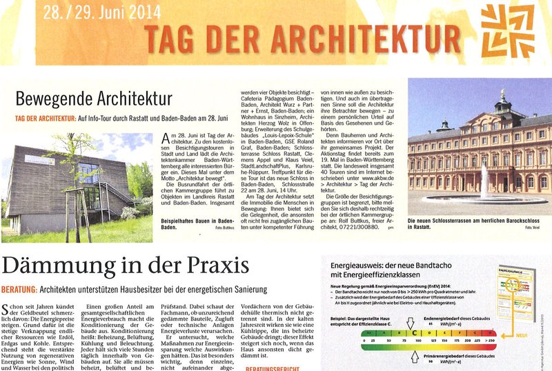 Am 27. Juni ist Tag der Architektur