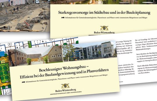 Broschüren aus dem Ministerium