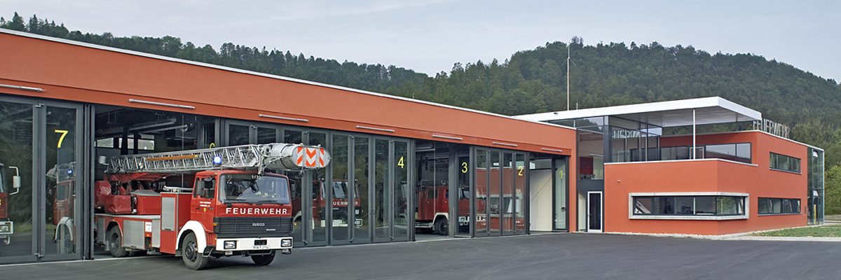 Feuerwehrgerätehaus Oberndorf a. N.; Architekten Hopf & Pfäffle, Oberndorf a. N.; Foto Jochen Stüber