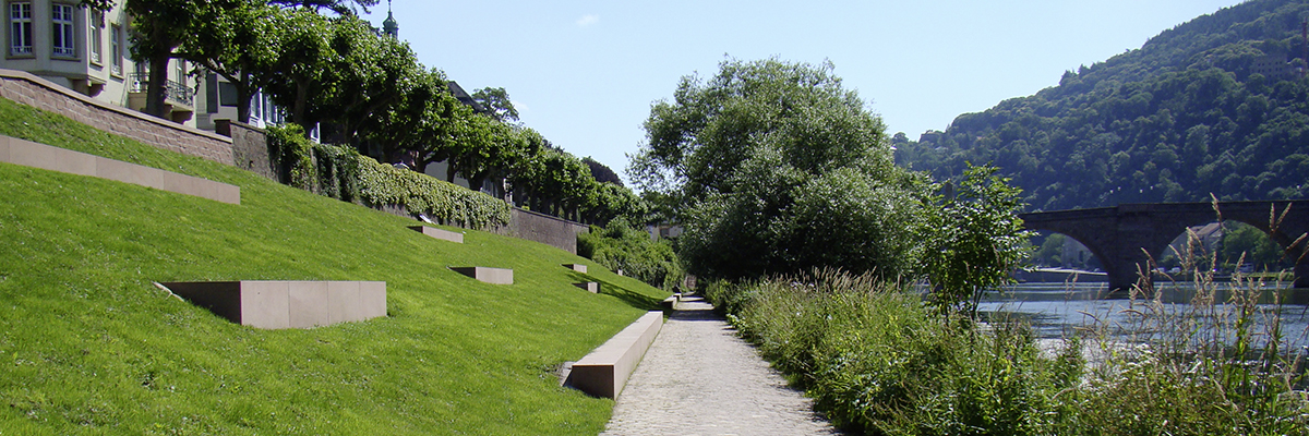Prämiert beim Beispielhaften Bauen: Nördliches Neckarufer, Heidelberg | BAUER. LANDSCHAFTSARCHITEKTEN Willi Hildebrandt, Karlsruhe