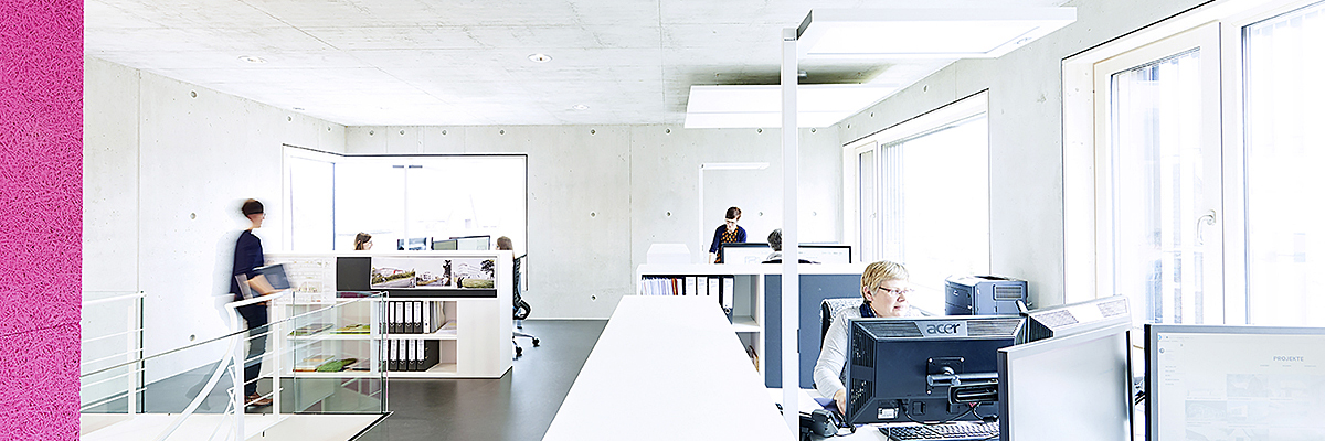 Bürogebäude, Laichingen, ausgezeichnet beim Beispielhaften Bauen | ott_architekten Partnerschaft mbB, Laichingen | Foto: Steffen Roller