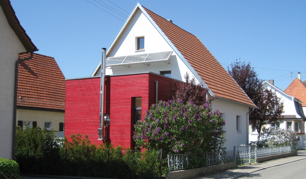 Prämiert beim Auszeichnungsverfahren Beispielhaftes Bauen: Wohnhaus, Sanierung und Anbau, Hechingen; Architekt: architekturwerk freie architekten, André Furch, Hechingen-Schlatt; Foto: architekturwerk freie architekten