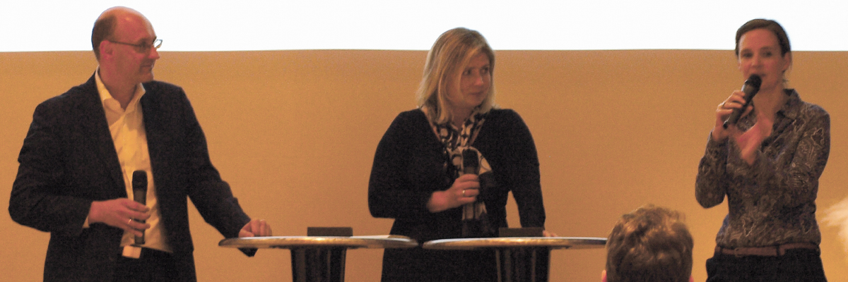 Die Experten im Gespräch (v.l.): Dr. Bernhard Frohn, Andrea Georgi-Tomas, Amelie Lorch