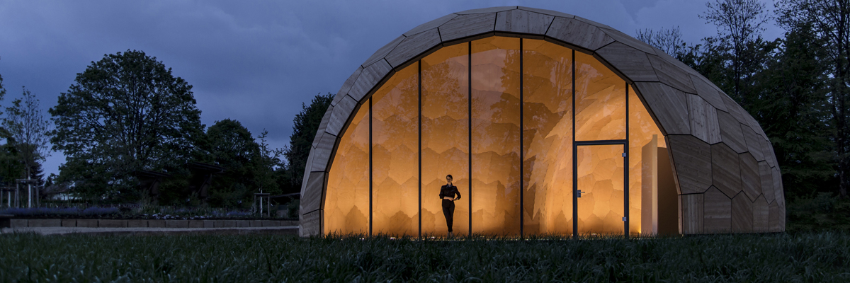 Fortspavillon Schwäbisch Gmünd, Universität Stuttgart, ICD, ITKE, IIGS, Foto: ICD/ITKE/IIGS Universität Stuttgart