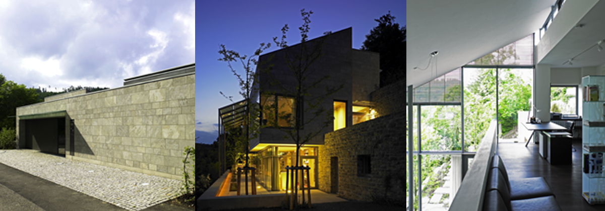 Wohnhaus in Nagold, Zum Heizen und Kühlen kommt mittels vier Tiefenbohrungen Geothermie zum Einsatz. In die Dachverglasungen sind transluzente Fotovoltaikeinlagen integriert. Architekt: Architektur | Hansulrich Benz, Weissach, Foto:  Victor S. Brigola