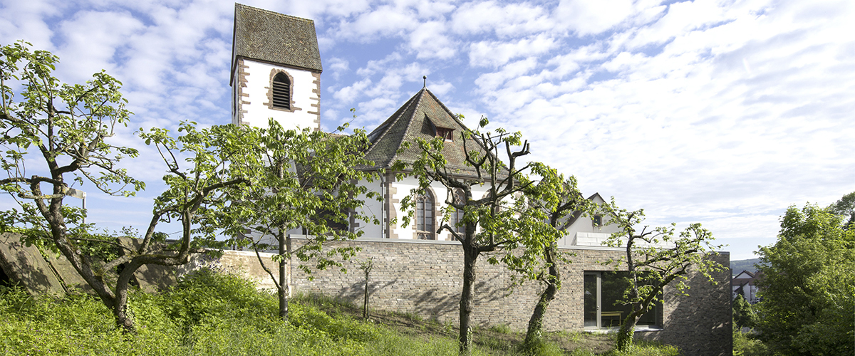 Evangelisches Gemeindehaus Brombach, Lörrach-Brombach; Architekten: THOMA.LAY. BUCHLER. ARCHITEKTEN Partnerschaft, Freie Architekten BDA, Todtnau/Stuttgart; Foto: Olaf Herzog