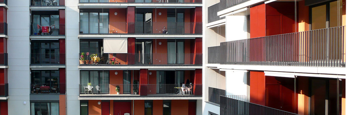 Prämiert beim Auszeichnungsverfahren Beispielhaftes Bauen: Wohnquartier Gutenberg Höfe, Heidelberg Architekten ap88 architekten partnerschaft, bellm.löffel.lubs.trager, Heidelberg; Foto: ap88 (Foto Teaser: Stephan Baumann)