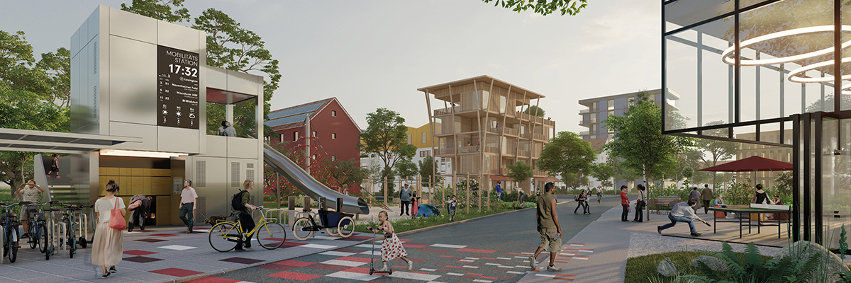 Visualisierung zum dynamischen Masterplan „PHVision“: Ein erster landschaftsplanerisch- städtebaulicher Wettbewerb wird bald entschieden. | © KCAP