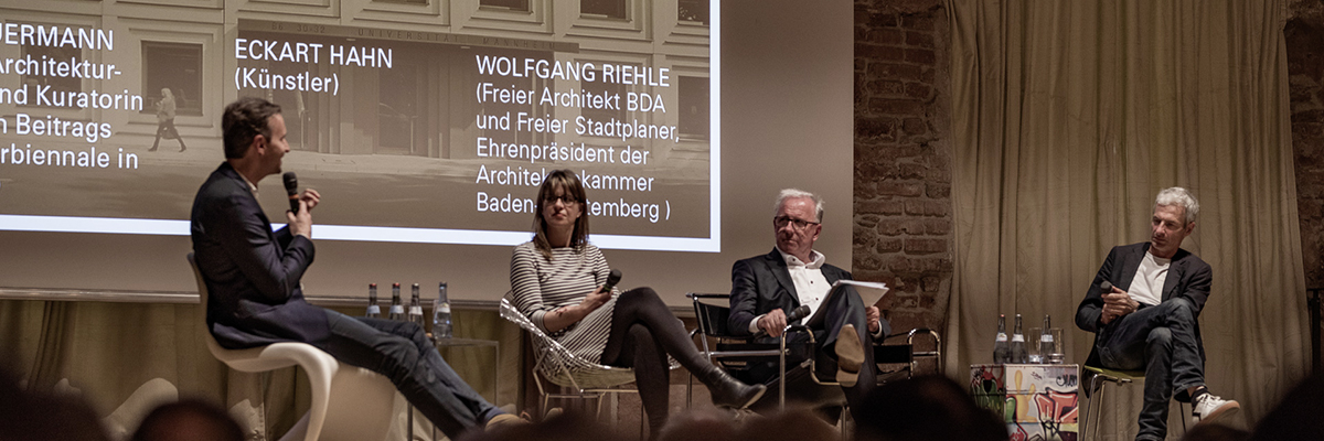 Auf dem Podium v.l. Eckart Hahn, Anna Scheuermann, Wolfgang Riehle und Tobias Wulf | Fotos: Thilo Ross